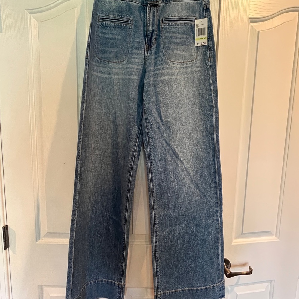 Habitual Wide-Leg Blue Jeans